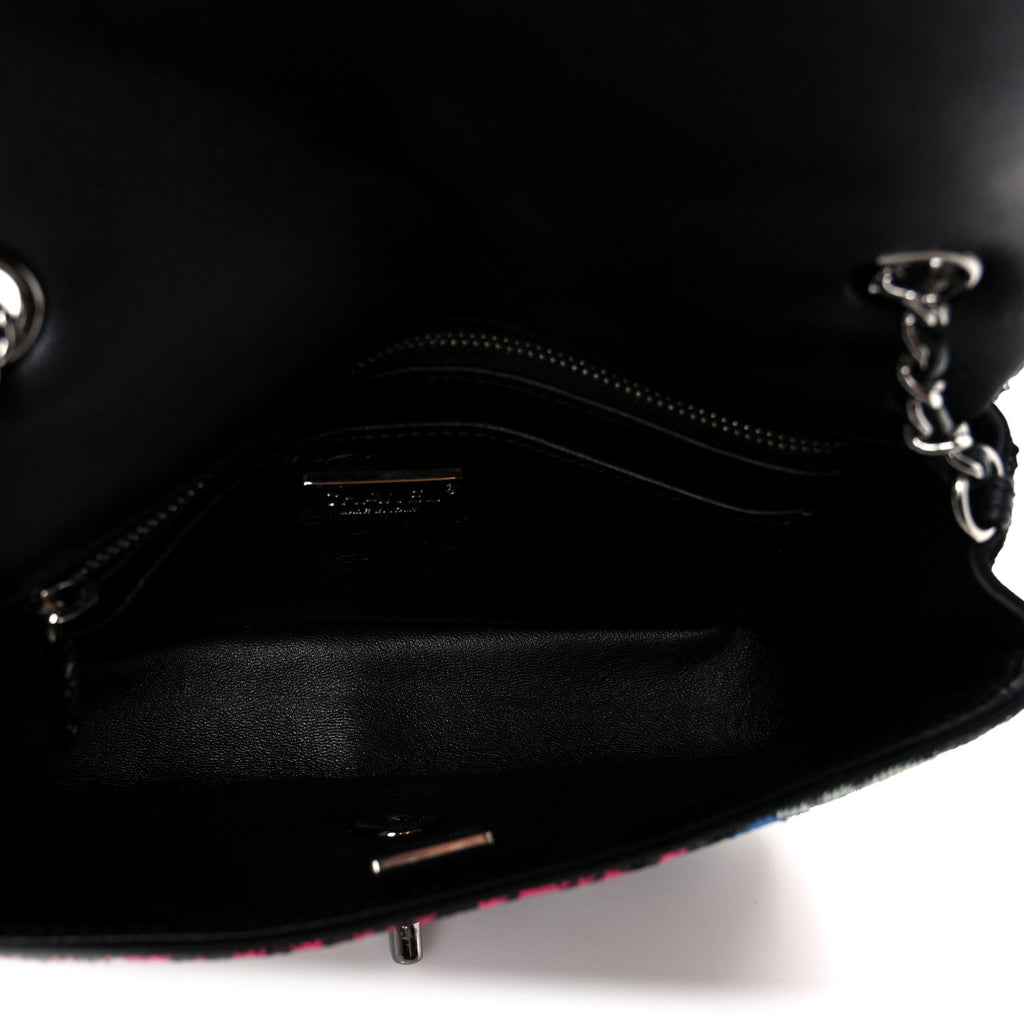 Sequin Logo Small Flap Ruthenium Multicolor
