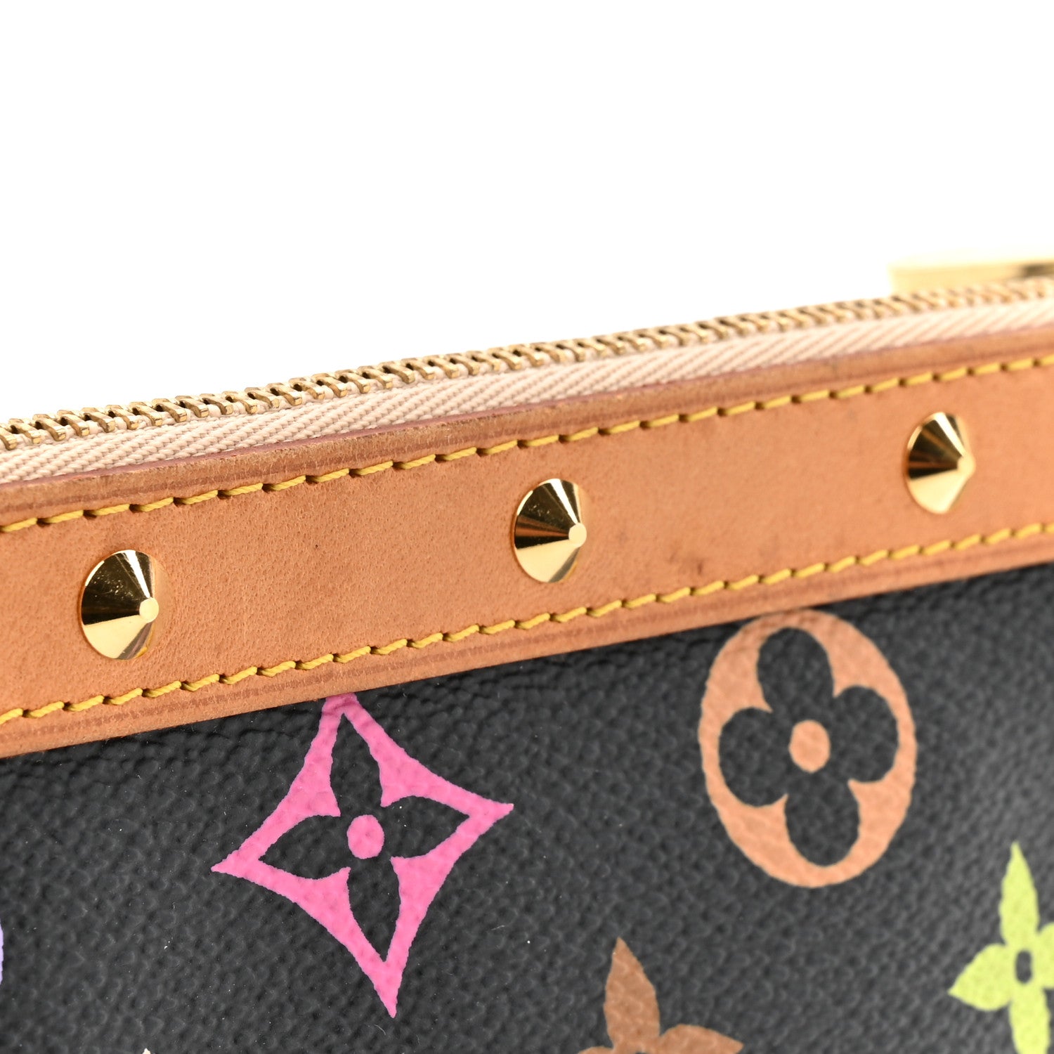 Monogram Multicolor Pochette Accessories Black