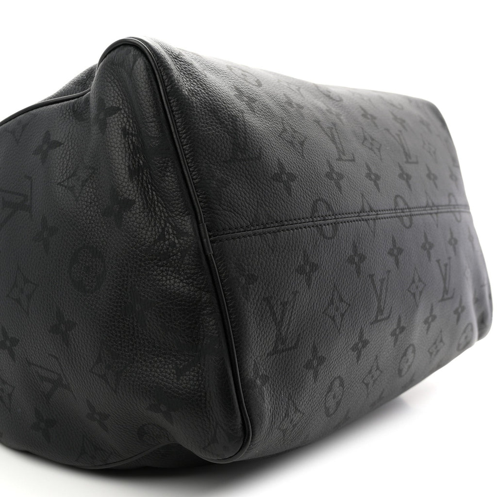 Calfskin Monogram Speedy P9 Bandouliere 40 Ultra Black