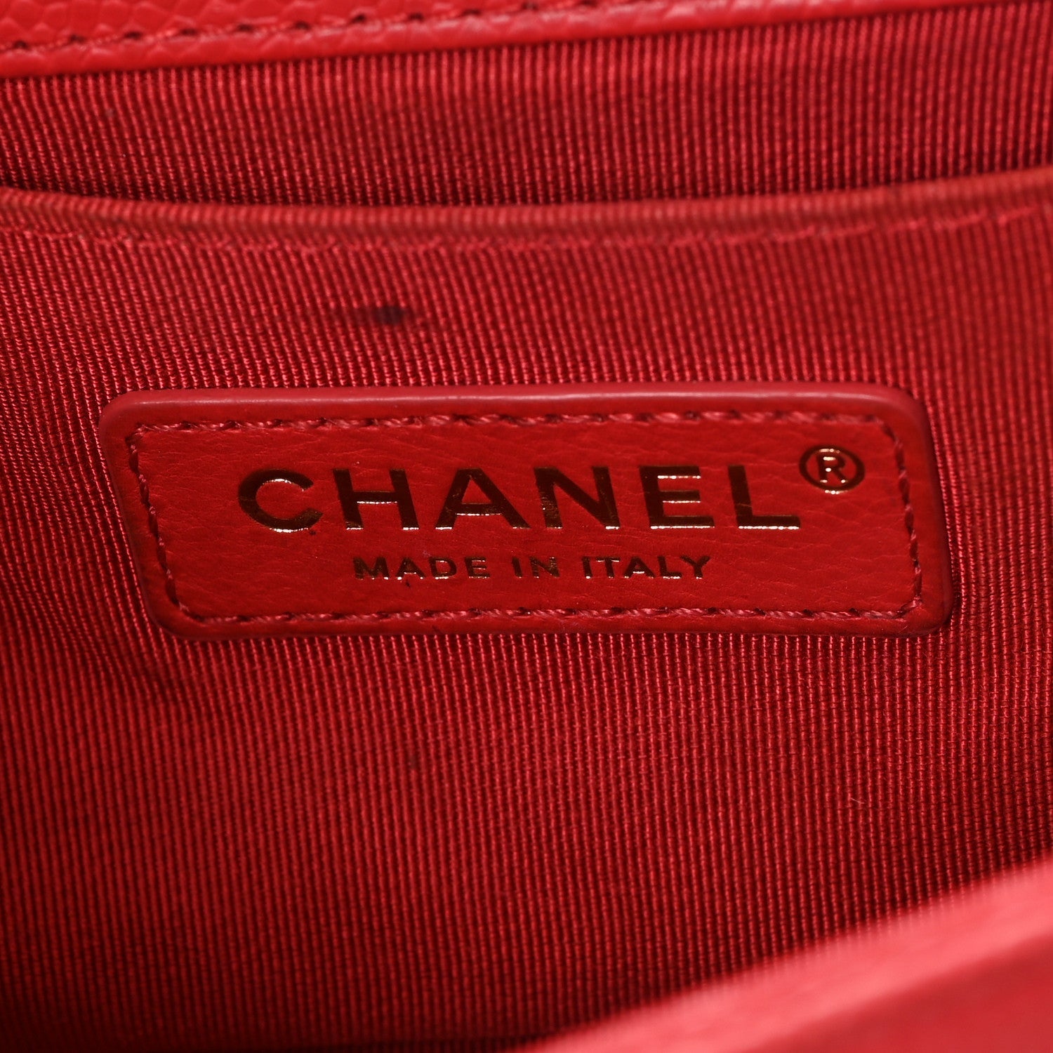 Caviar Quilted Small Boy Flap Red