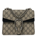 GG Supreme Monogram Mini Dionysus Shoulder Bag Black