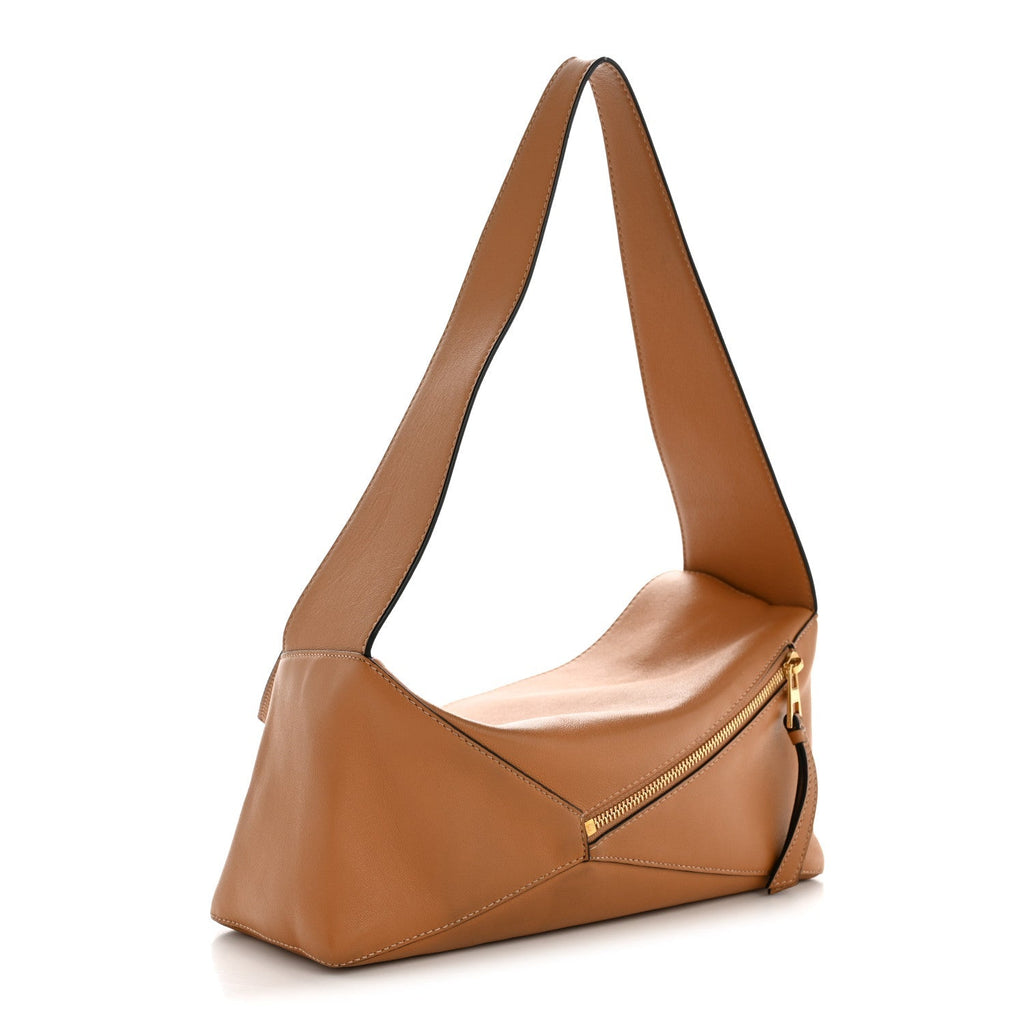 Calfskin Puzzle Hobo Warm Dessert