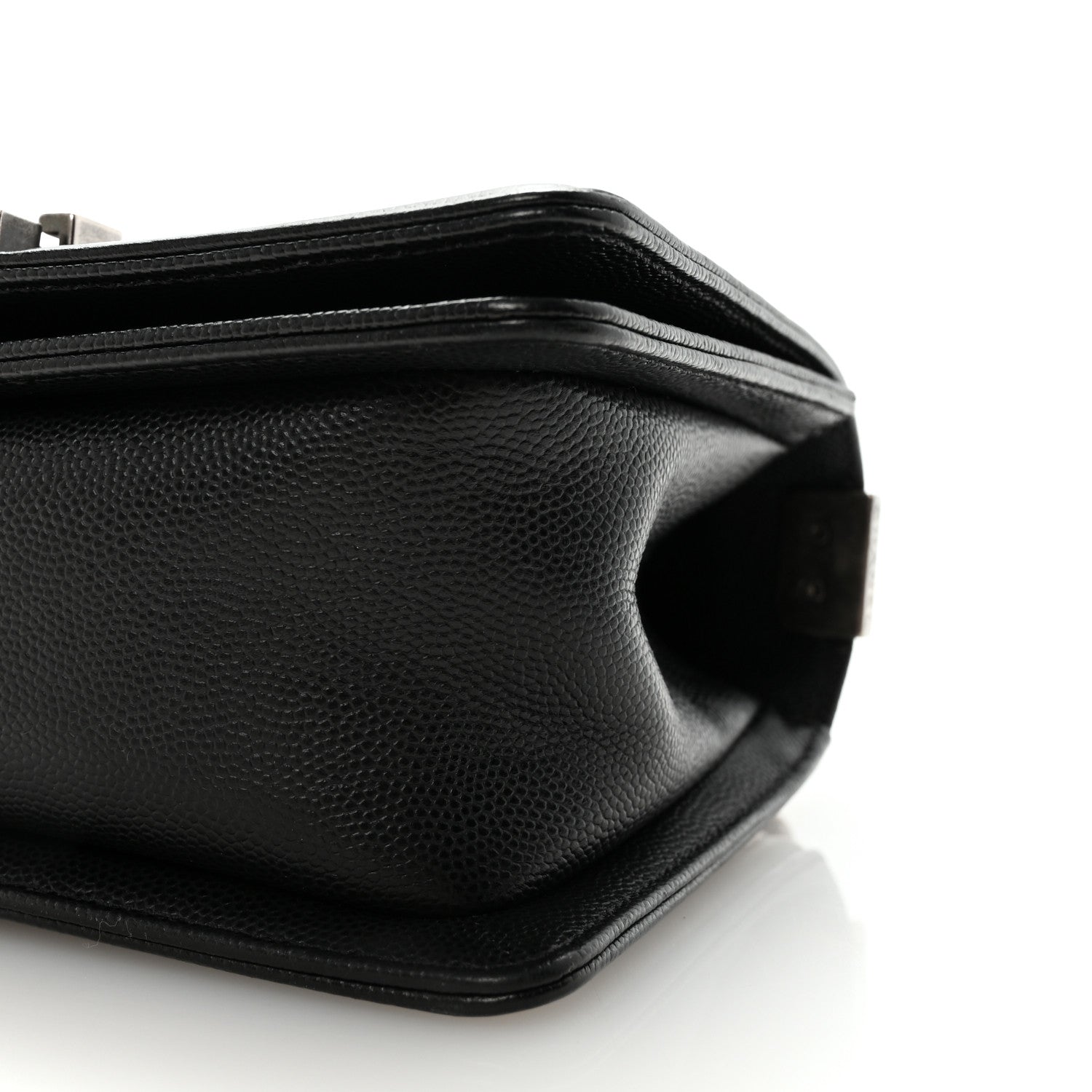 Caviar Quilted Small Boy Flap Black