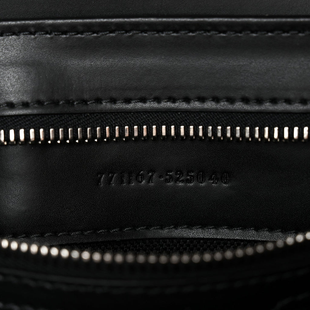 GG Supreme Monogram Appia Calfskin Web Crossbody Bag Black Grey