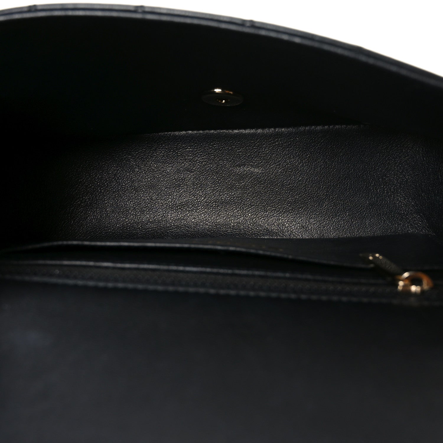Lambskin Quilted Mini Rectangular Flap Black
