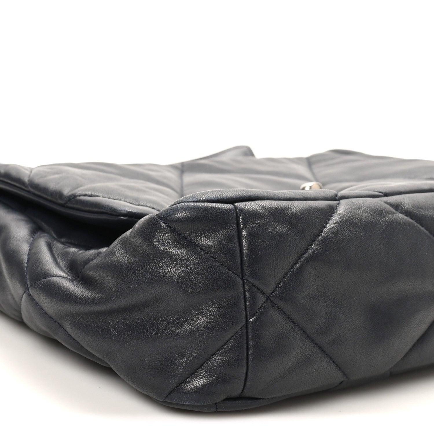 Lambskin Quilted Large Chanel 19 Flap Black