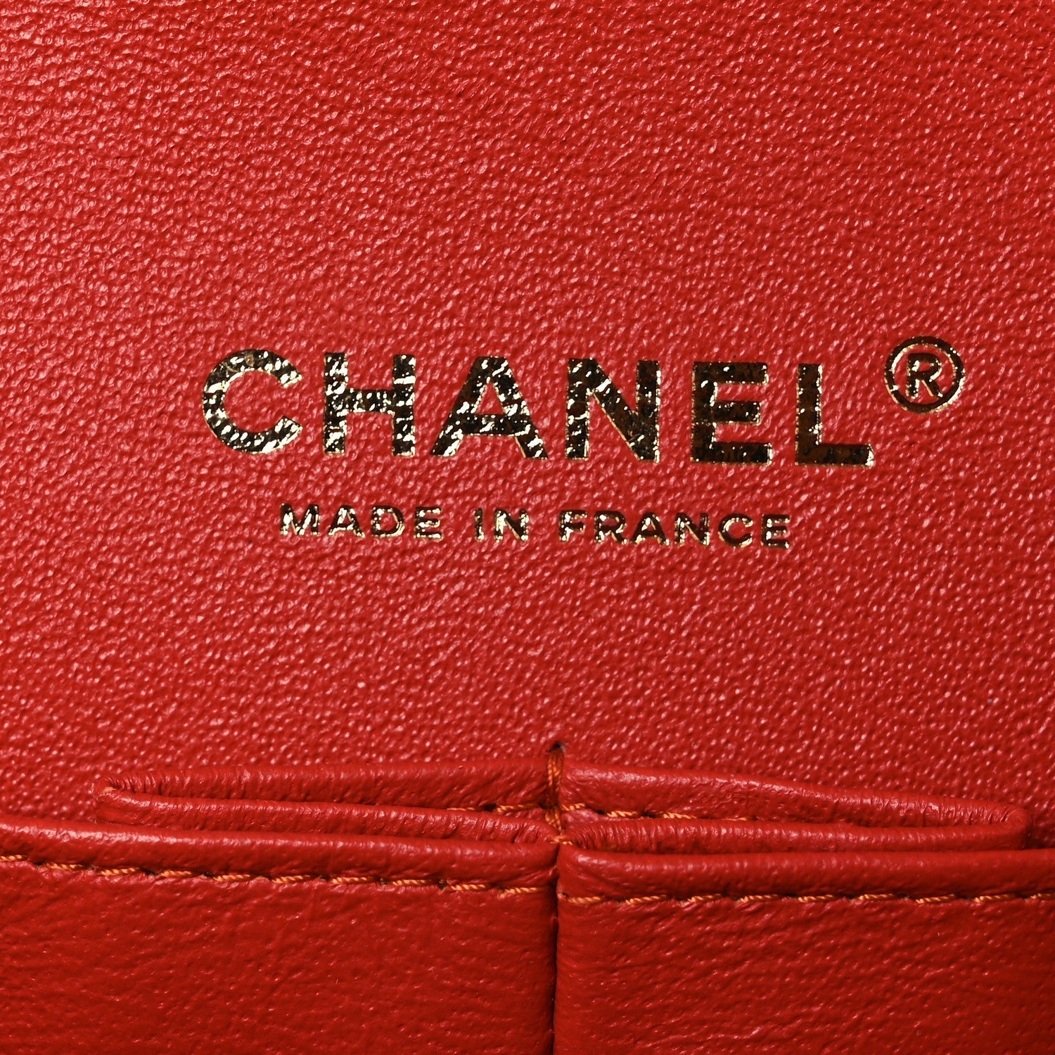 Caviar Quilted Medium Double Flap Light Red