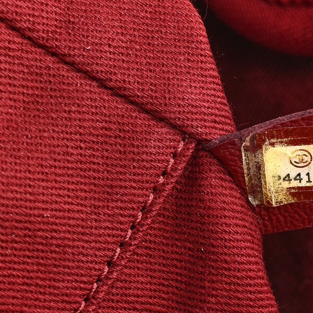Canvas Mini Deauville Tote Red
