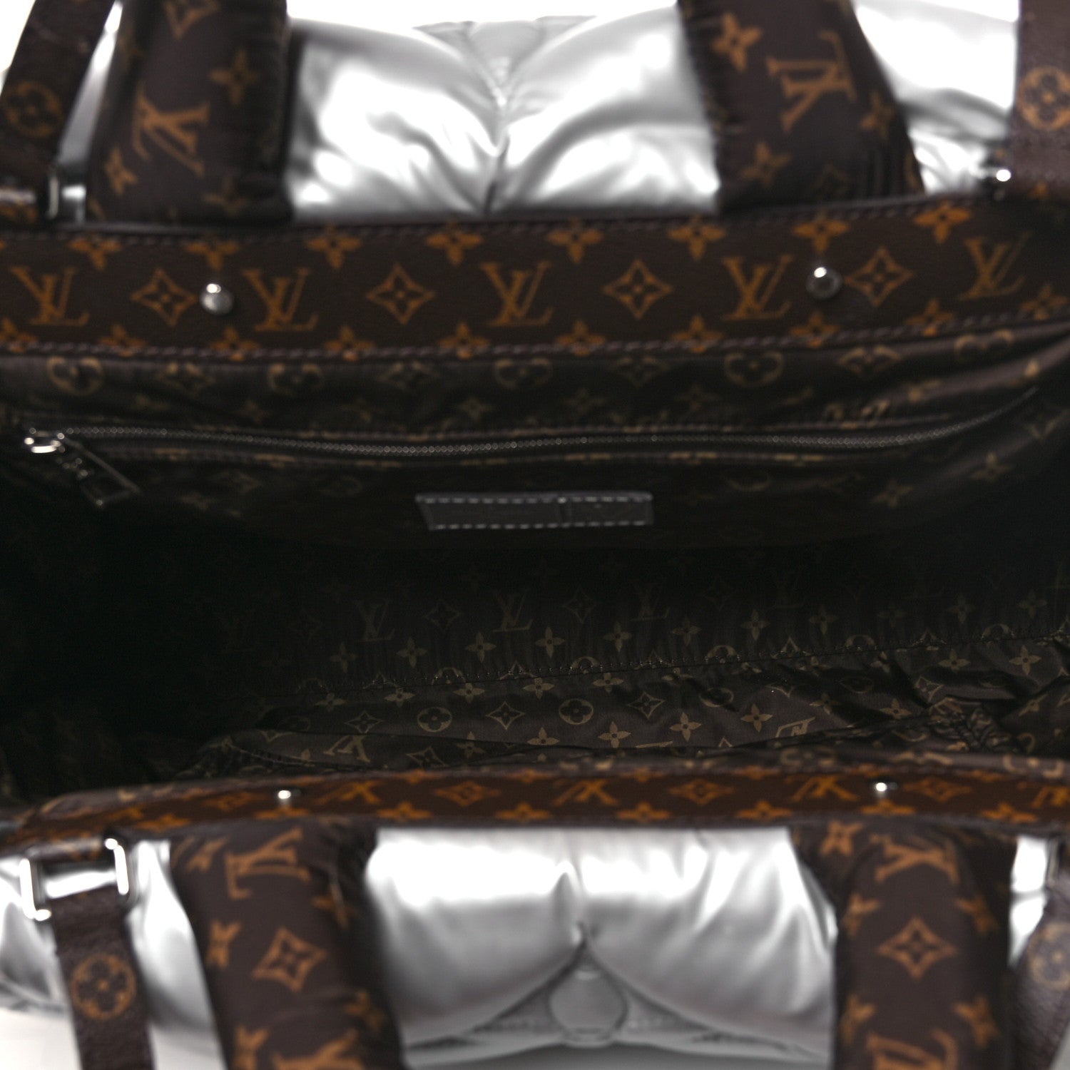 Econyl Monogram Pillow Giant Onthego GM Silver