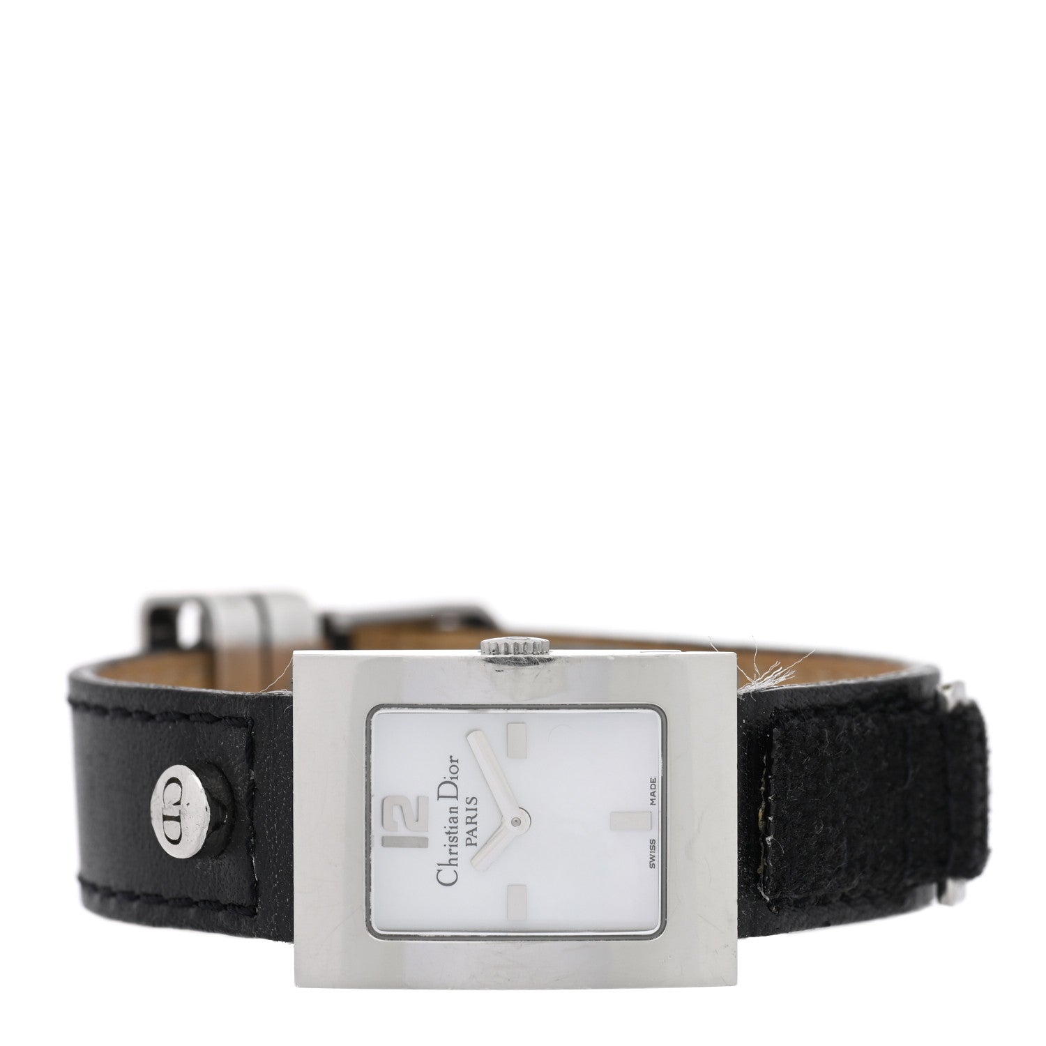 Stainless Steel Calfskin 20mm Malice Quartz Watch Black