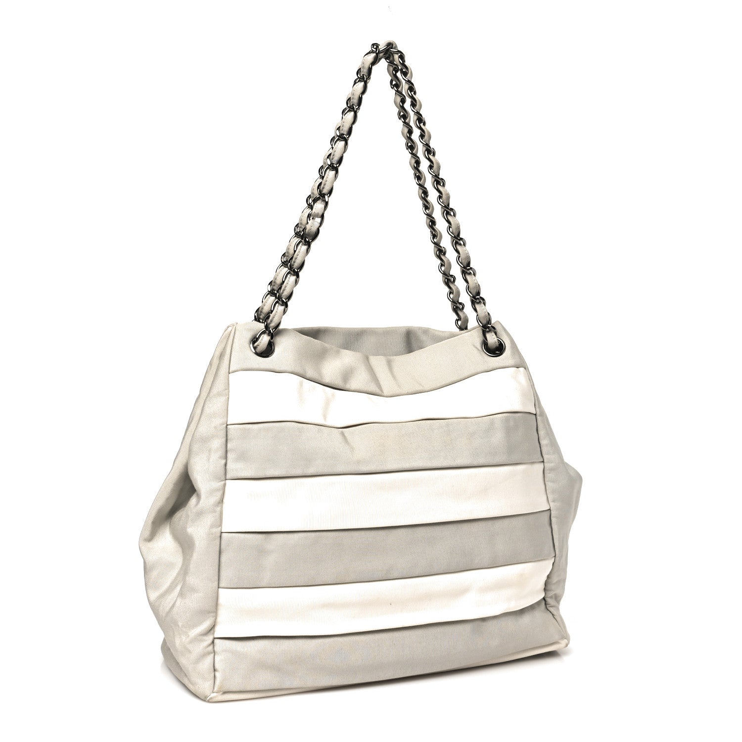 Nylon Quilted 2.55 Reissue Tote White Grey