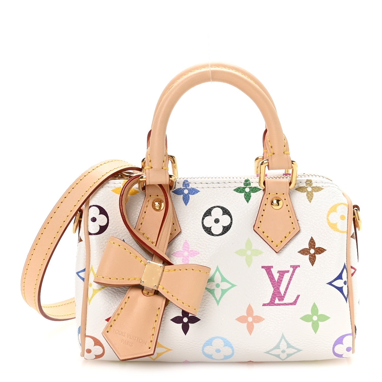 LV X TM Monogram Multicolor Nano Speedy White