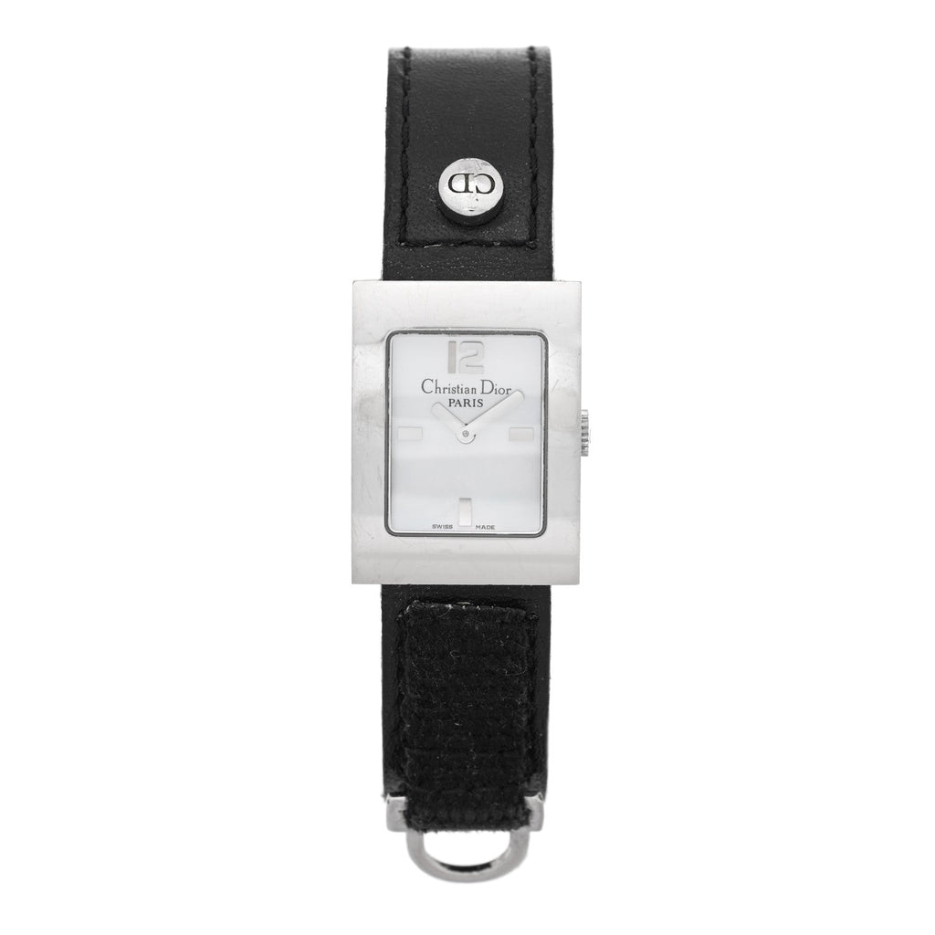 Stainless Steel Calfskin 20mm Malice Quartz Watch Black