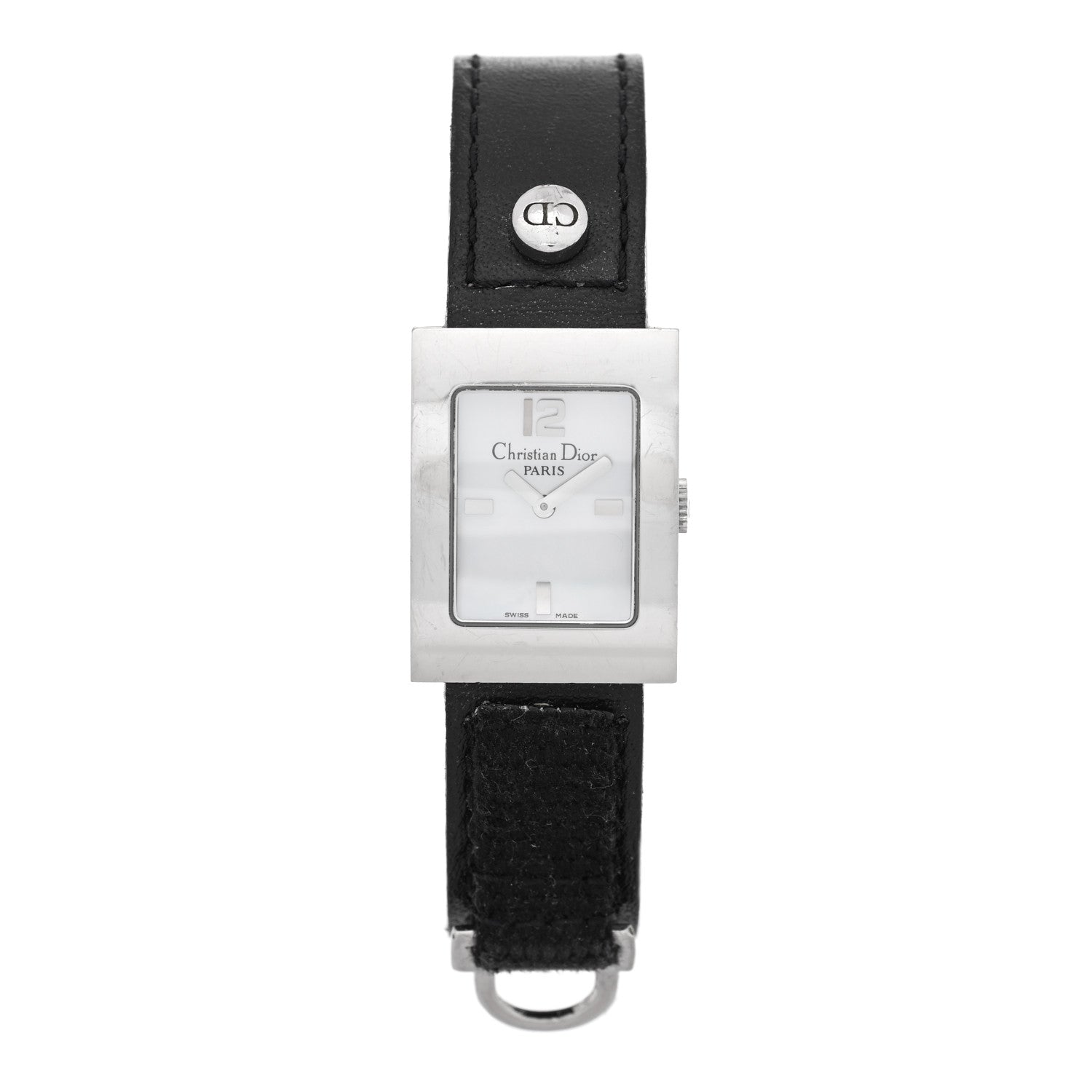 Stainless Steel Calfskin 20mm Malice Quartz Watch Black