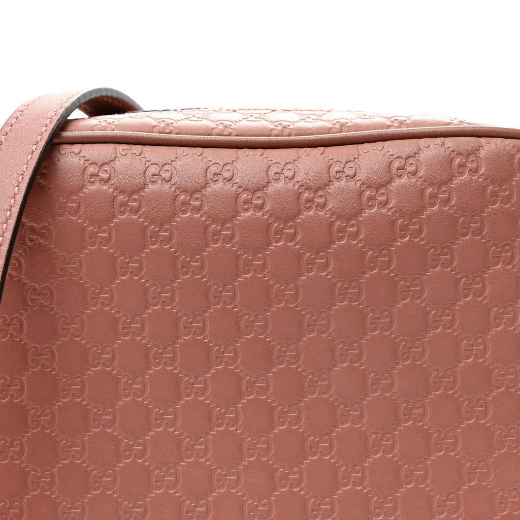 Soft Microguccissima Mini Bree Messenger Bag Soft Pink