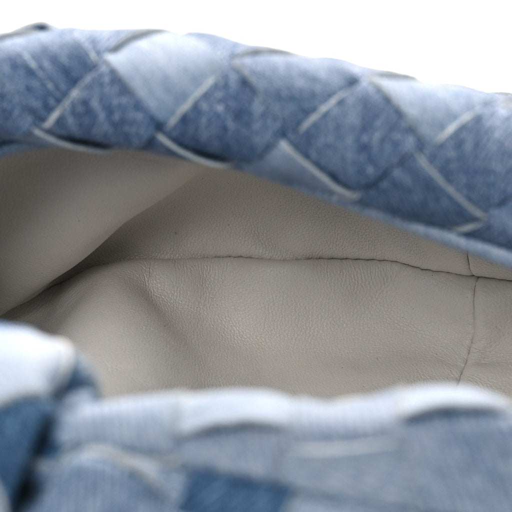 Nappa Denim Effect Intrecciato Mini Jodie Denim