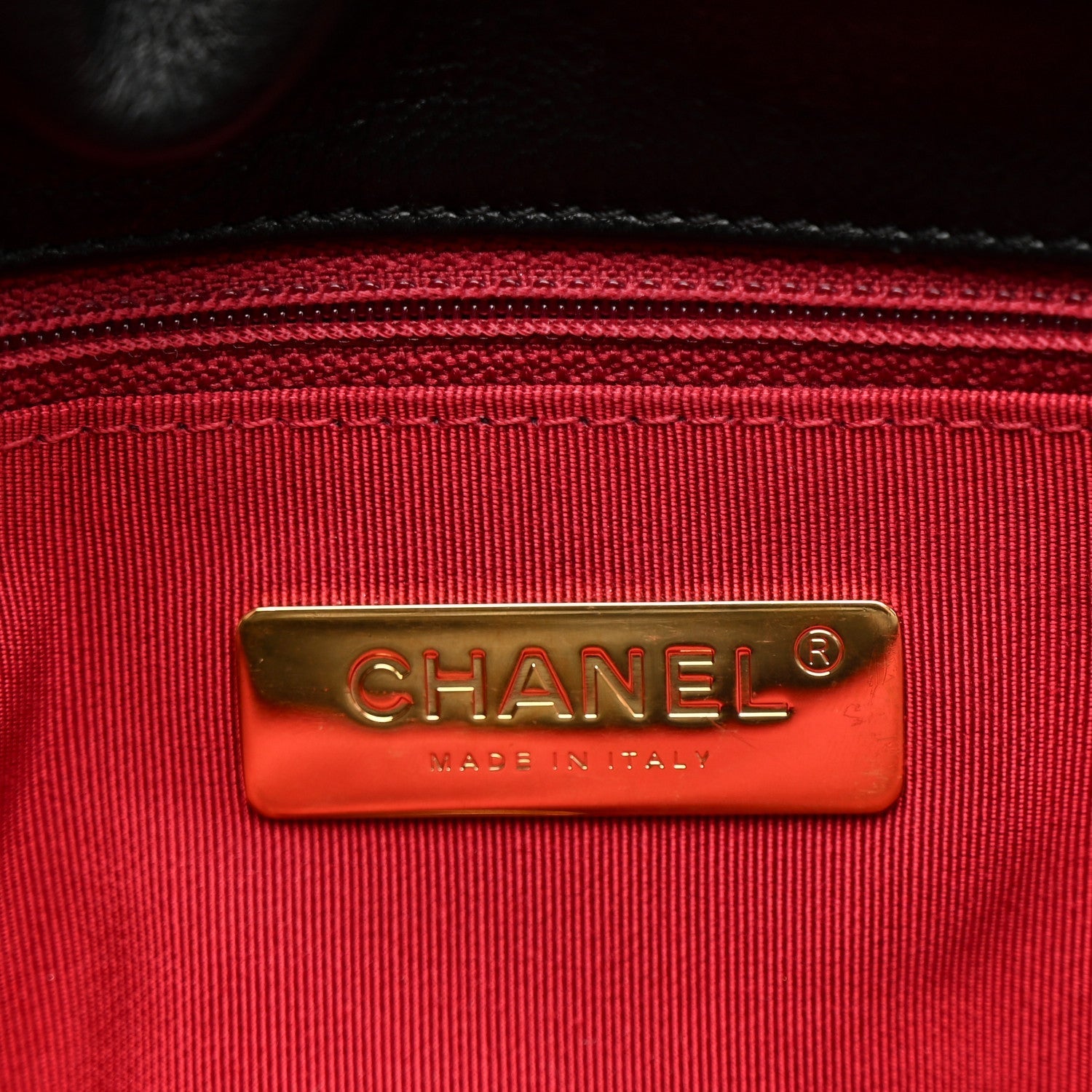 Goatskin Quilted Medium Chanel 19 Flap Black