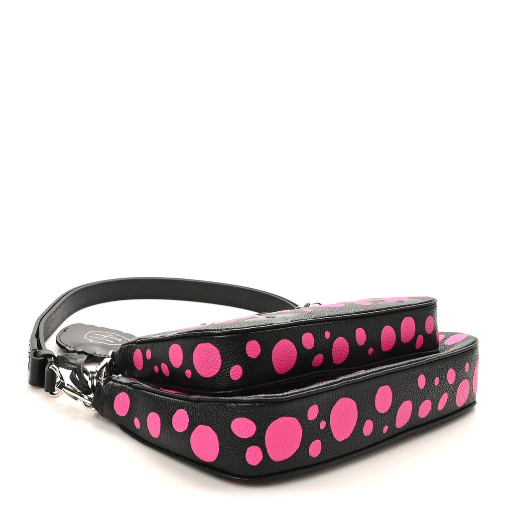 LV X YK Empreinte Multi Pochette Accessories Black Fuchsia