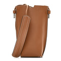 Smooth Calfskin Anagram Phone Pouch Tan