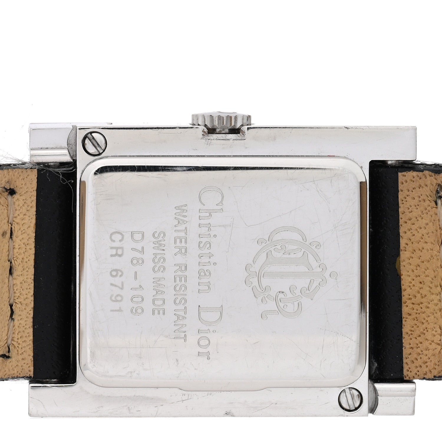 Stainless Steel Calfskin 20mm Malice Quartz Watch Black