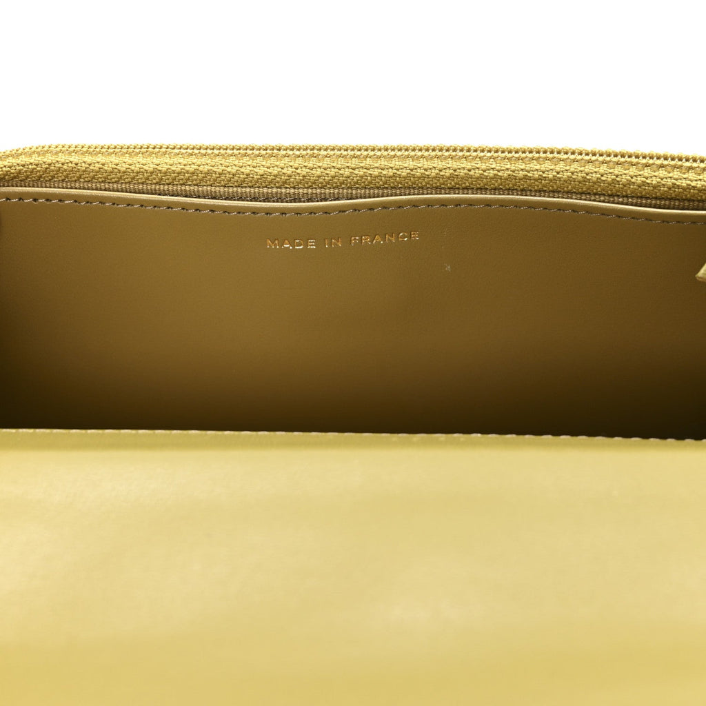 Lambskin Quilted Chanel 19 Wallet On Chain WOC Green