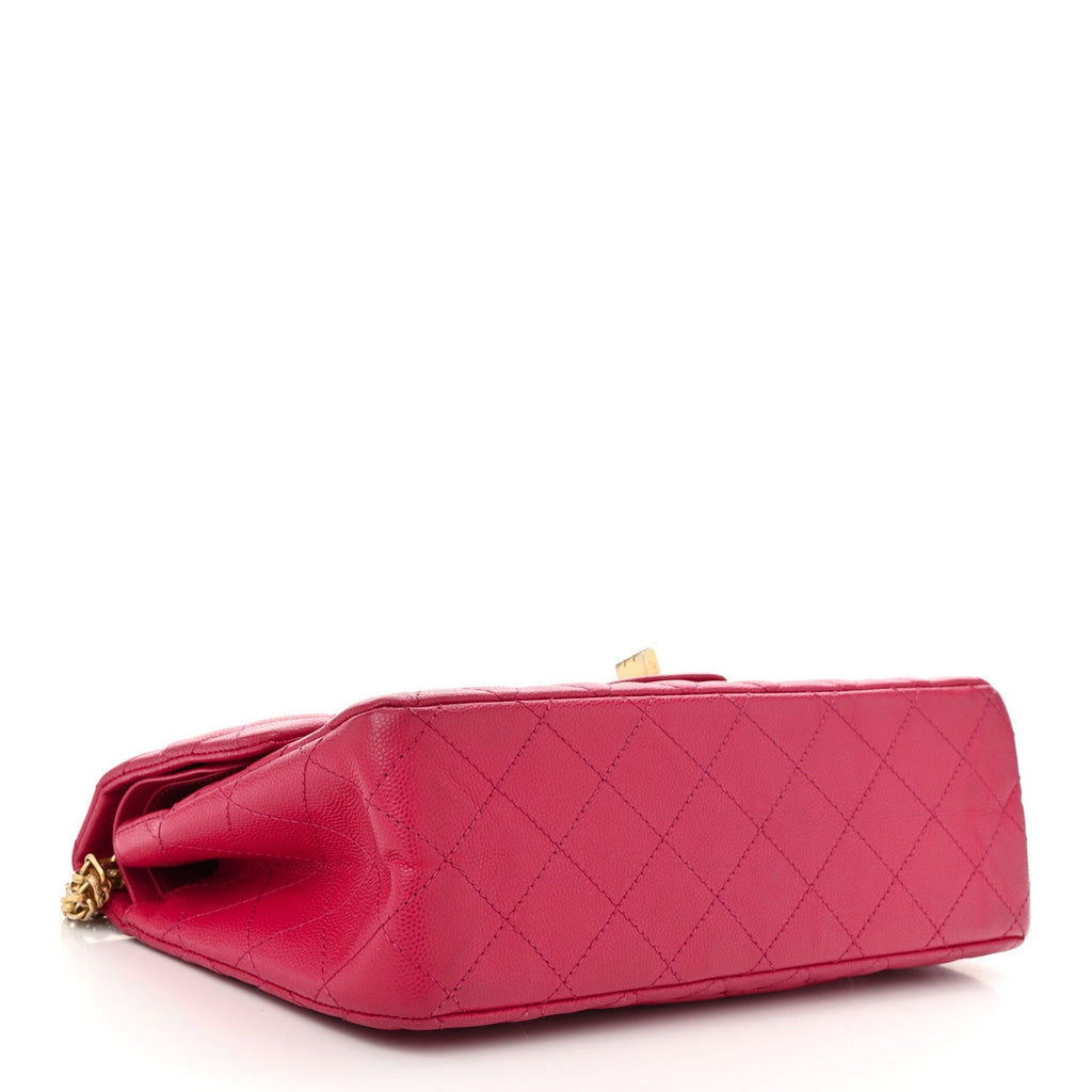 Caviar Quilted 2.55 Reissue 225 Flap Fuchsia