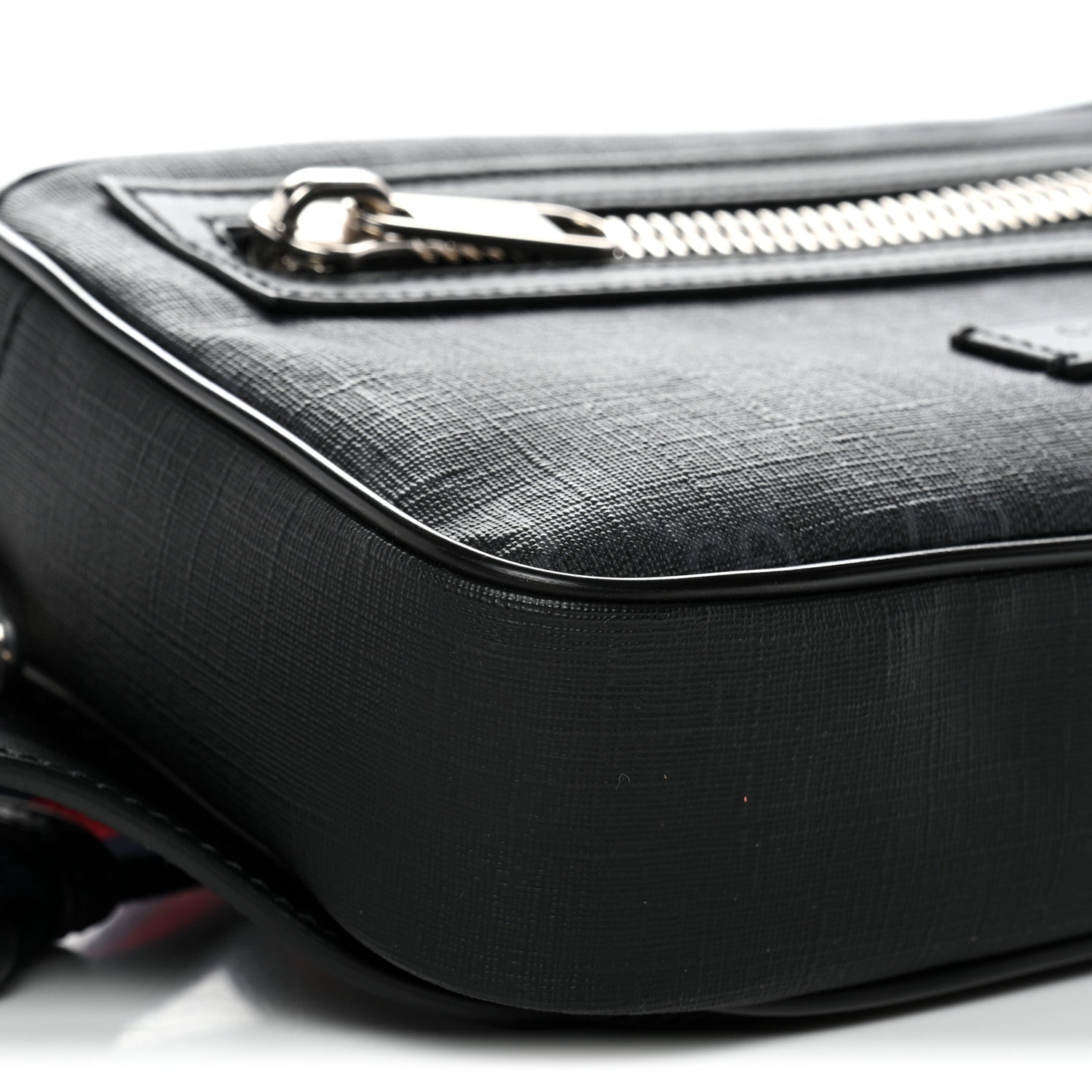 Soft GG Supreme Monogram Web Belt Bag Black Grey