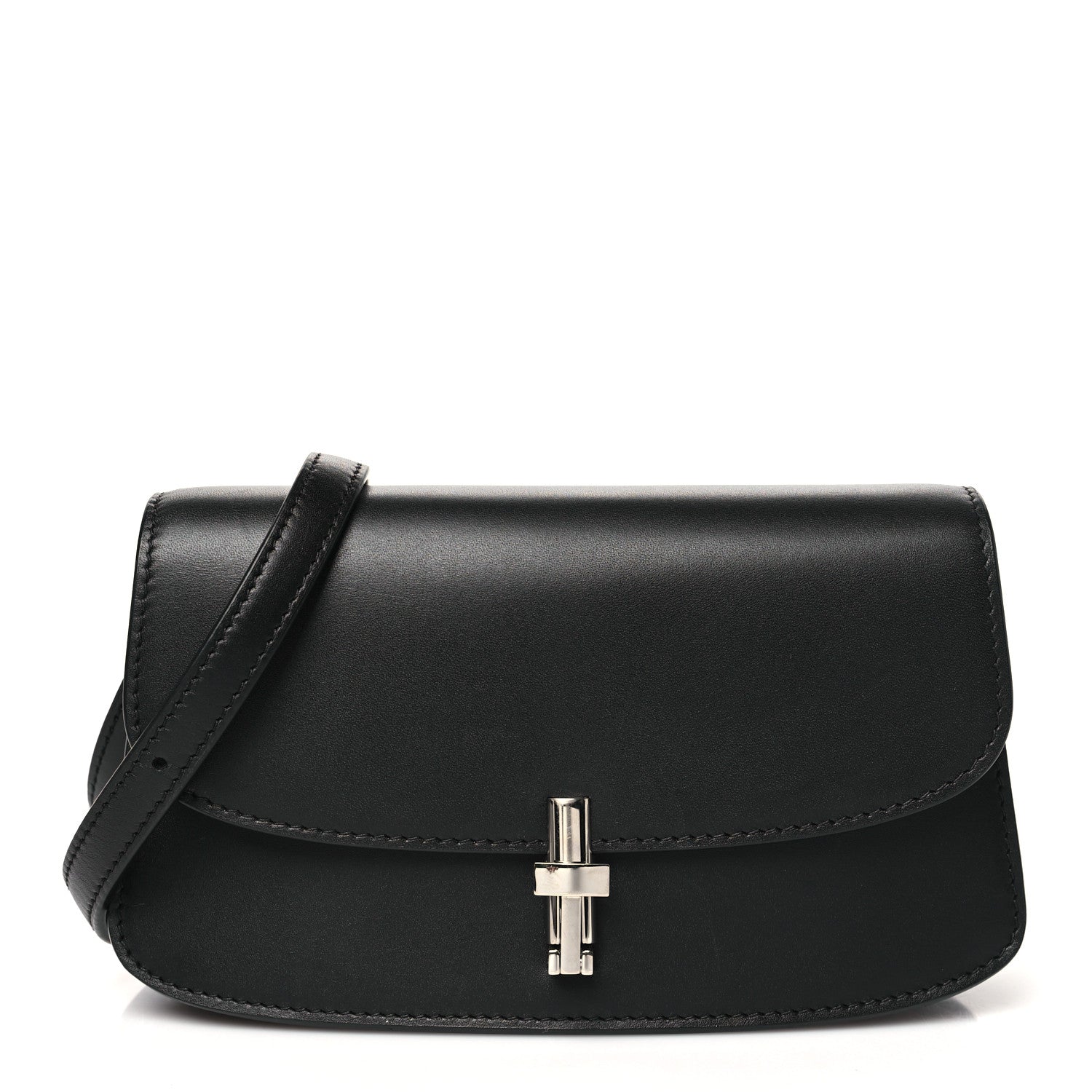 Smooth Calfskin The Sofia E/W Crossbody Black