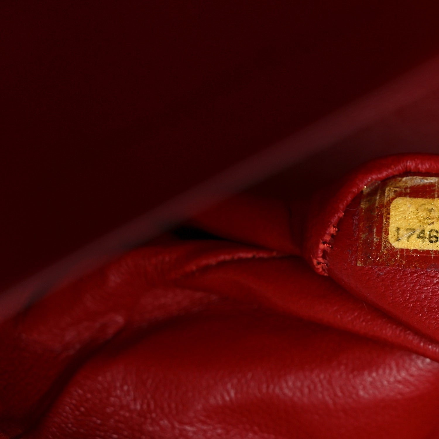 Lambskin Quilted Medium Double Flap Red