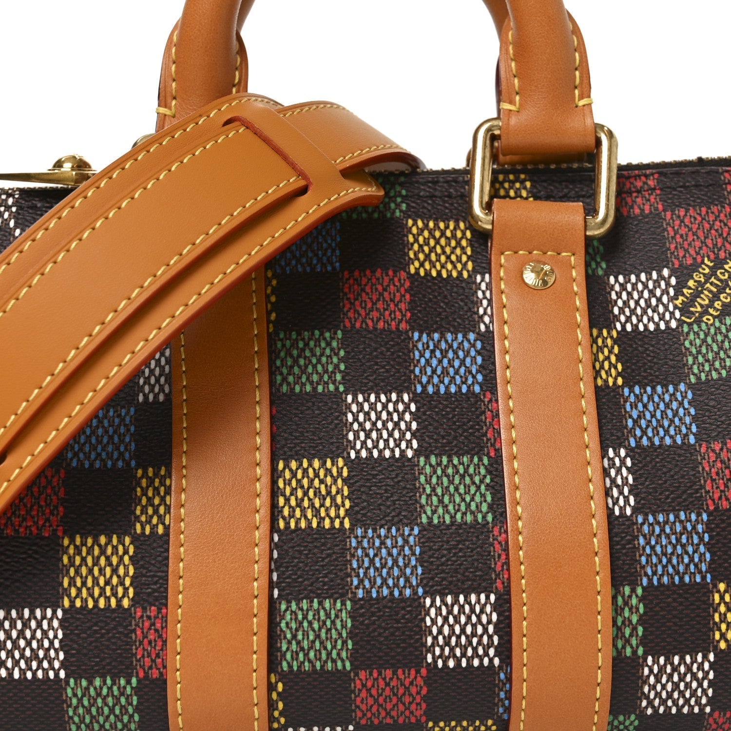 LV Vers Damier Ebene Keepall Bandouliere 25