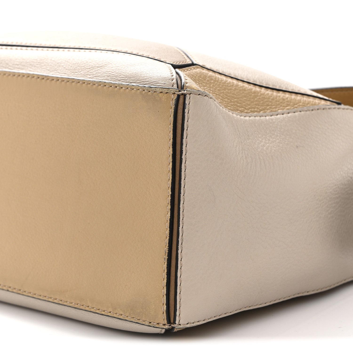 Calfskin Small Puzzle Bag Mocca Multicolor