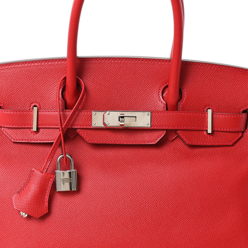 Epsom Birkin 30 Rouge Vif
