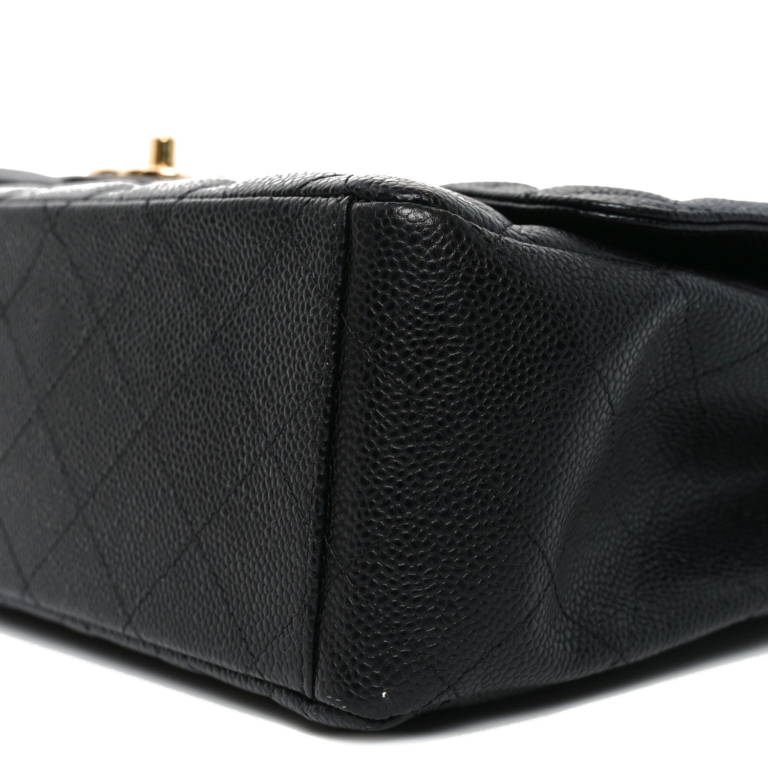 Caviar Quilted Maxi Double Flap Black