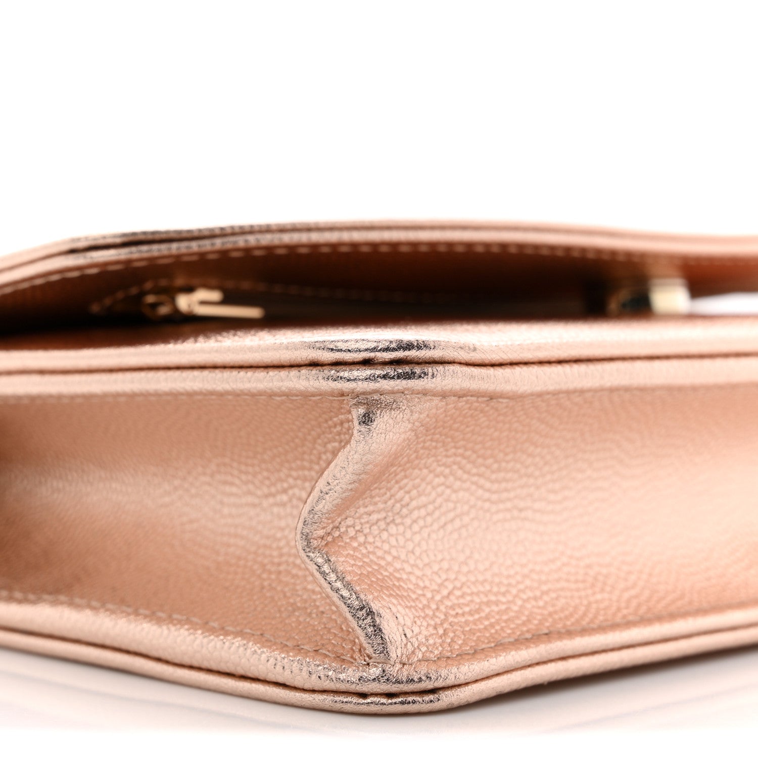 Metallic Caviar Timeless CC Wallet On Chain WOC Copper