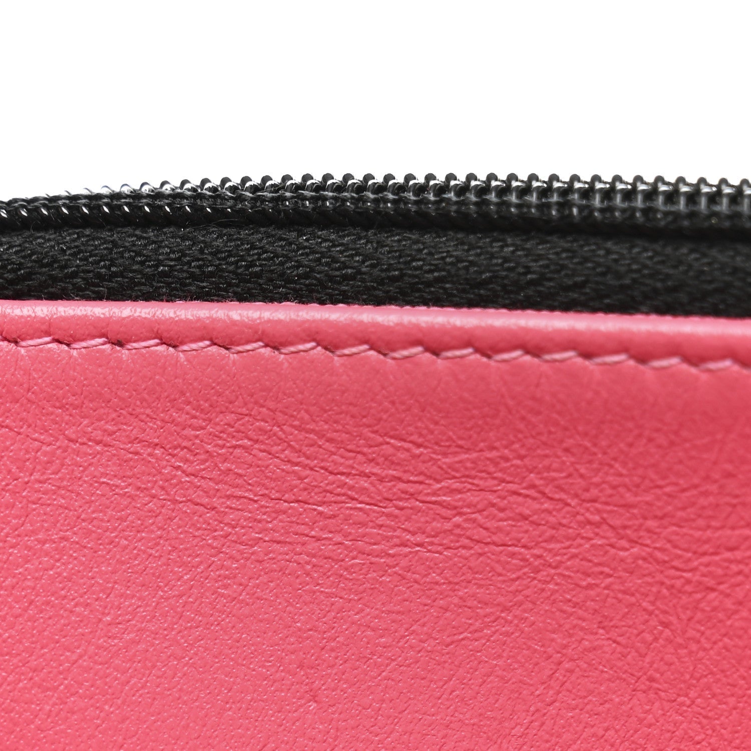 Caviar Quilted Perforated Metal CC Wallet On Chain WOC Black