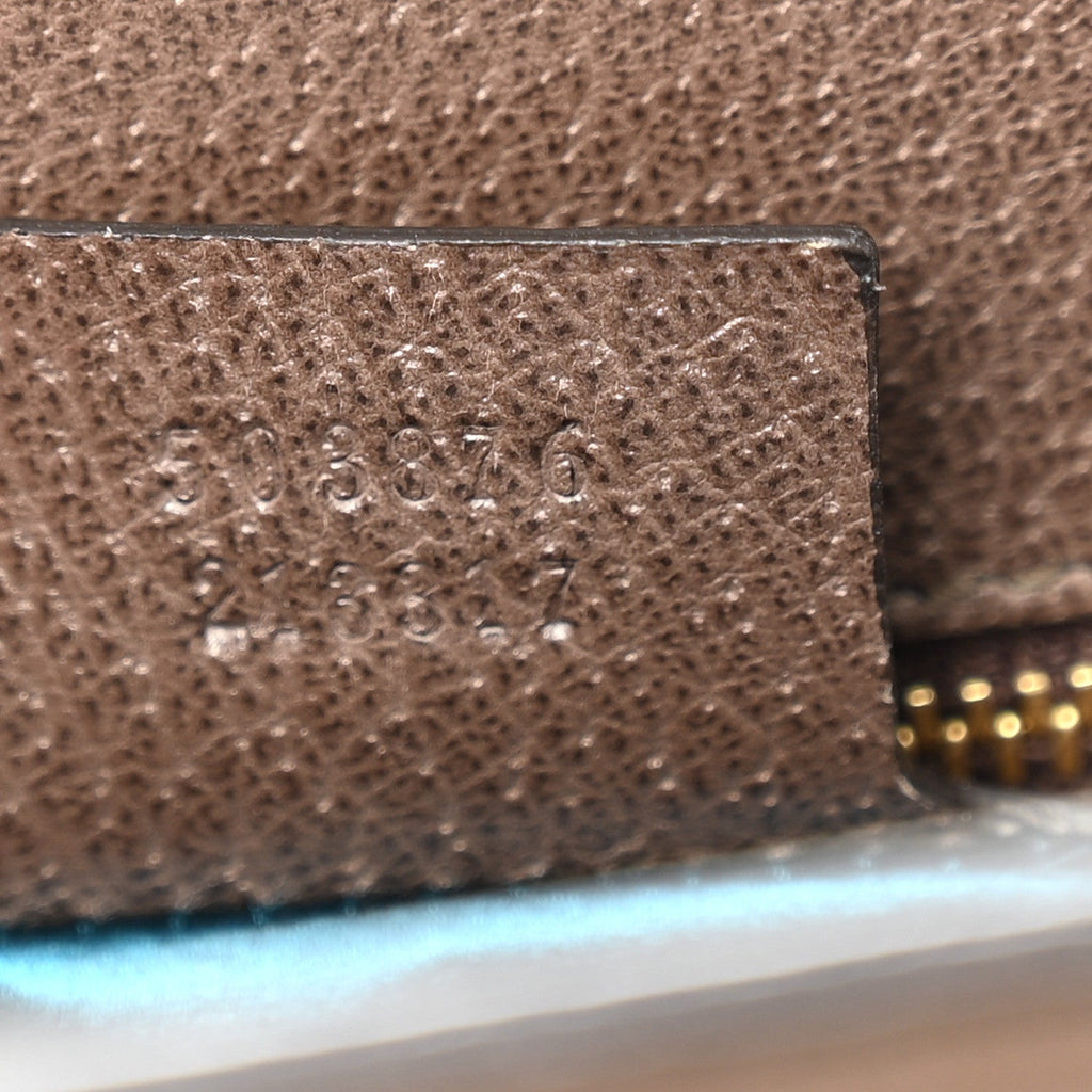 GG Supreme Monogram Web Medium Ophidia Chain Shoulder Bag Brown