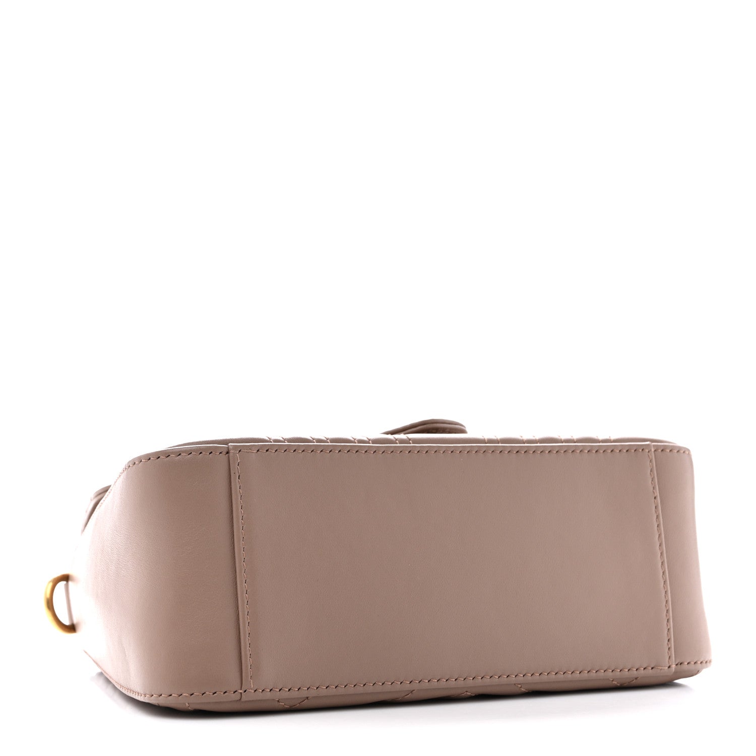 Calfskin Matelasse Mini GG Marmont Top Handle Shoulder Bag Porcelain Rose