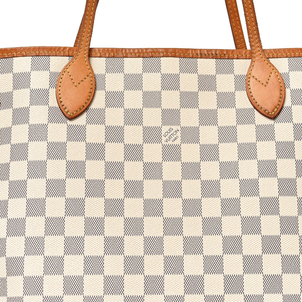 Damier Azur Neo Neverfull MM Rose Ballerine