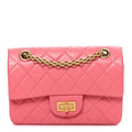 Aged Calfskin Quilted 2.55 Reissue Mini Flap Pink