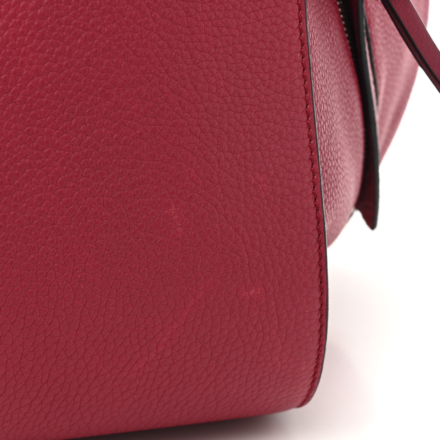 Grained Calfskin Small Hammock Shoulder Bag Raspberry