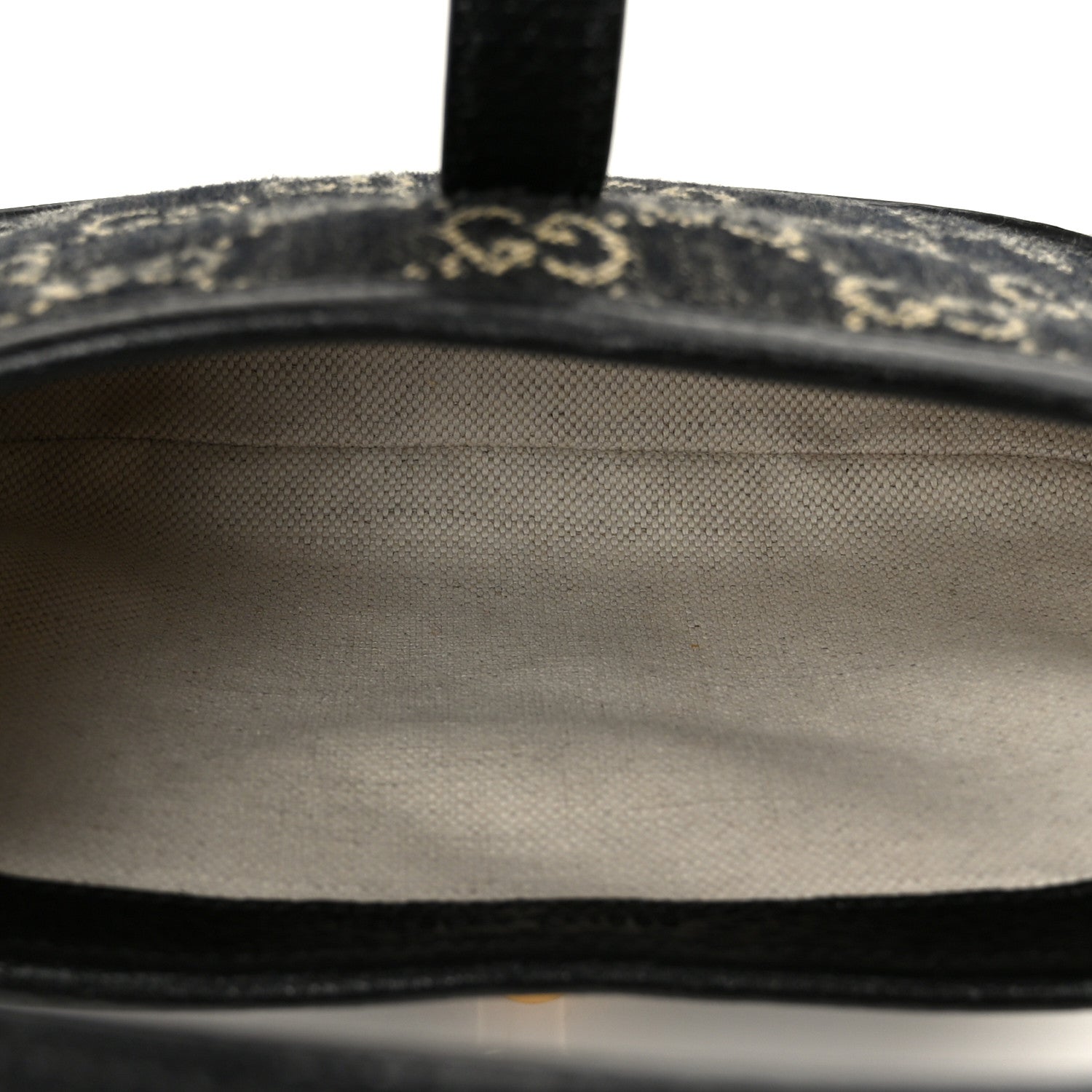Jacquard Denim GG Monogram Small Jackie 1961 Hobo Black Ivory