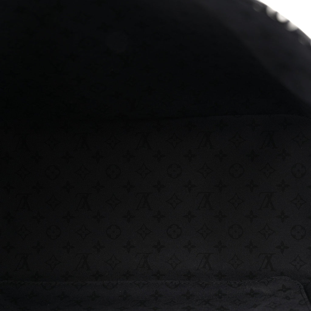 Monogram Giant Crafty Neverfull MM Creme Rouge Black
