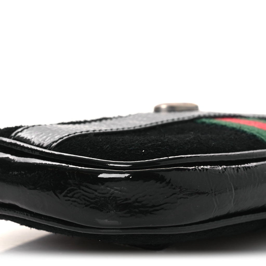Suede Patent Ophidia Belted iPhone Case 85 34 Black