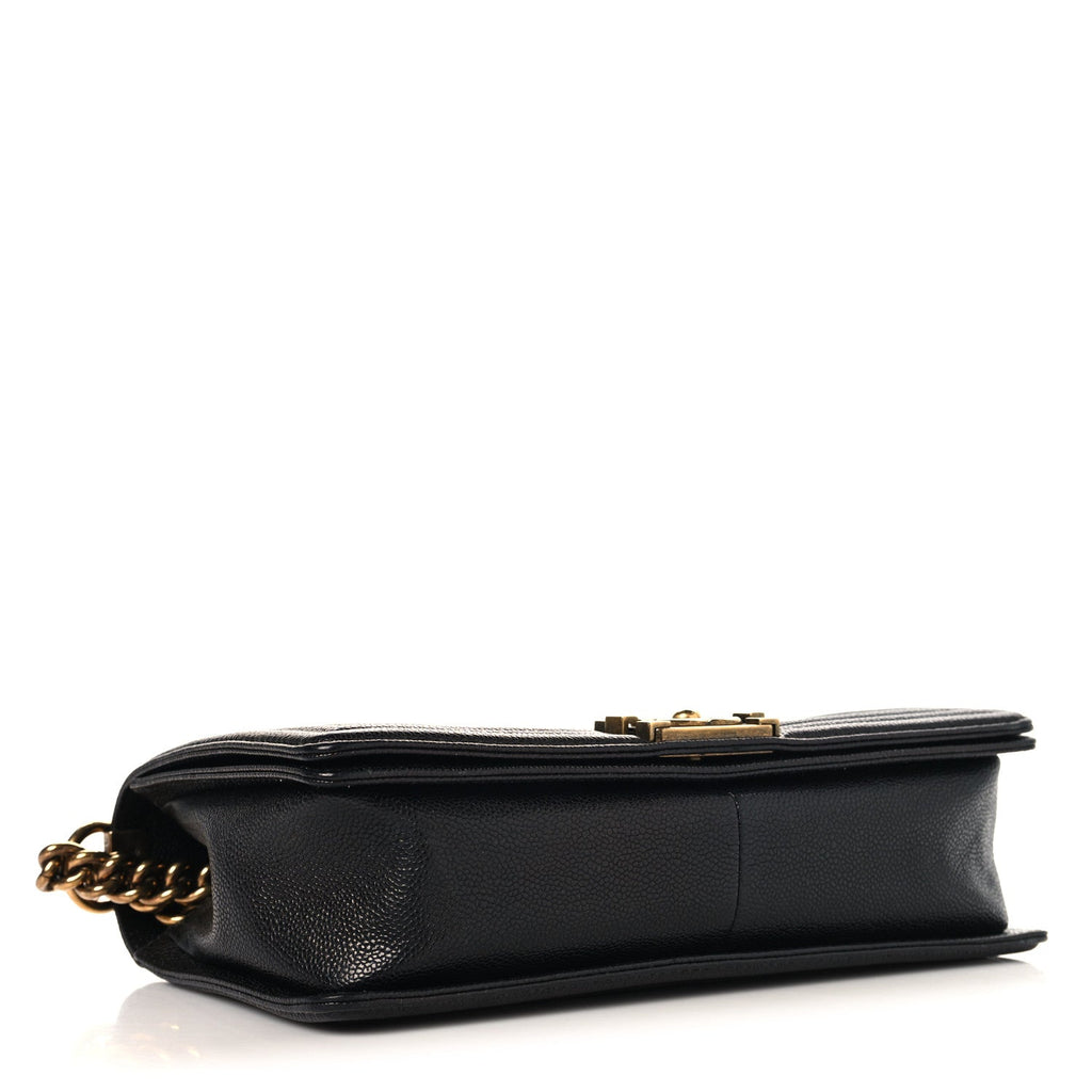 Caviar Quilted New Medium Boy Flap Black