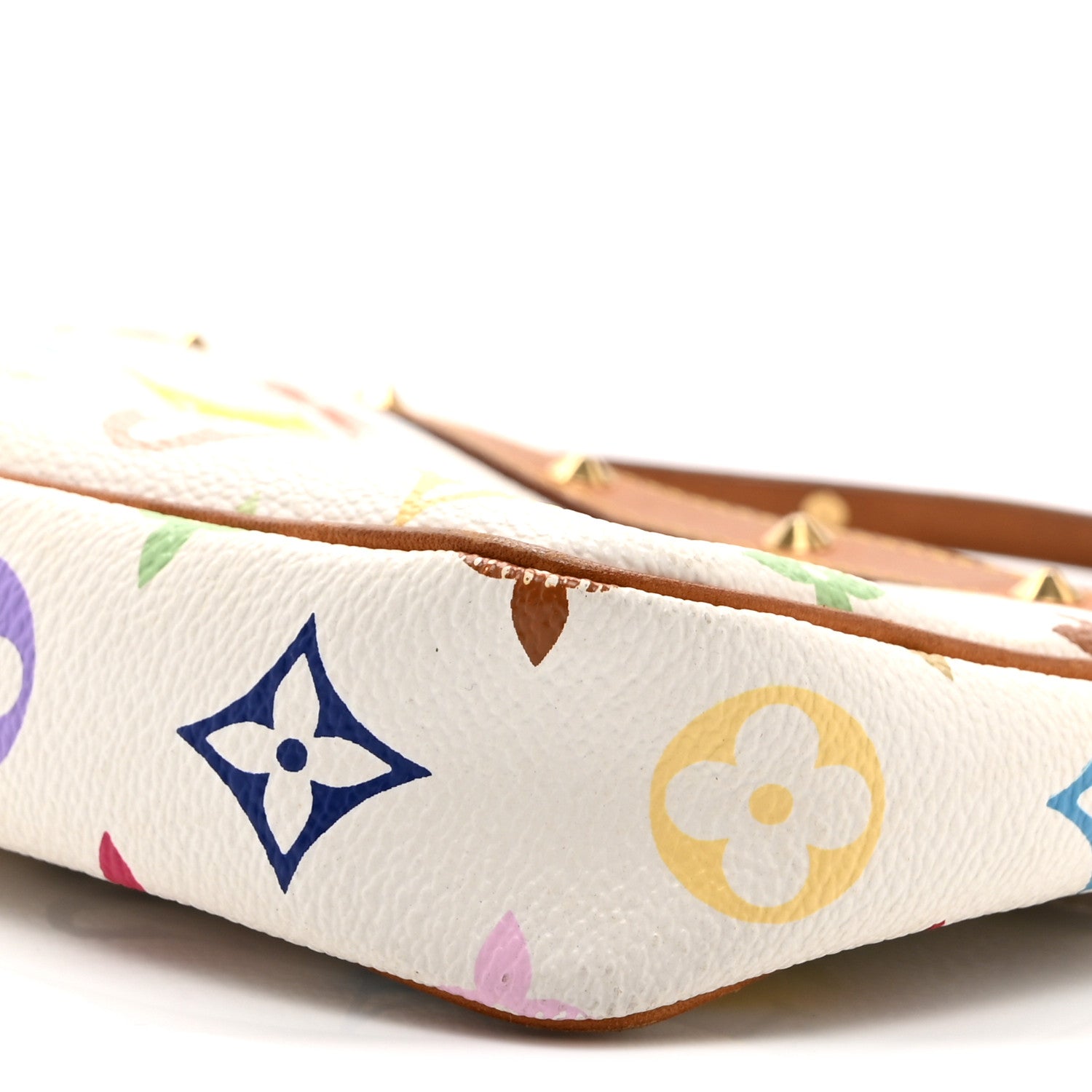 Monogram Multicolor Pochette Accessories White