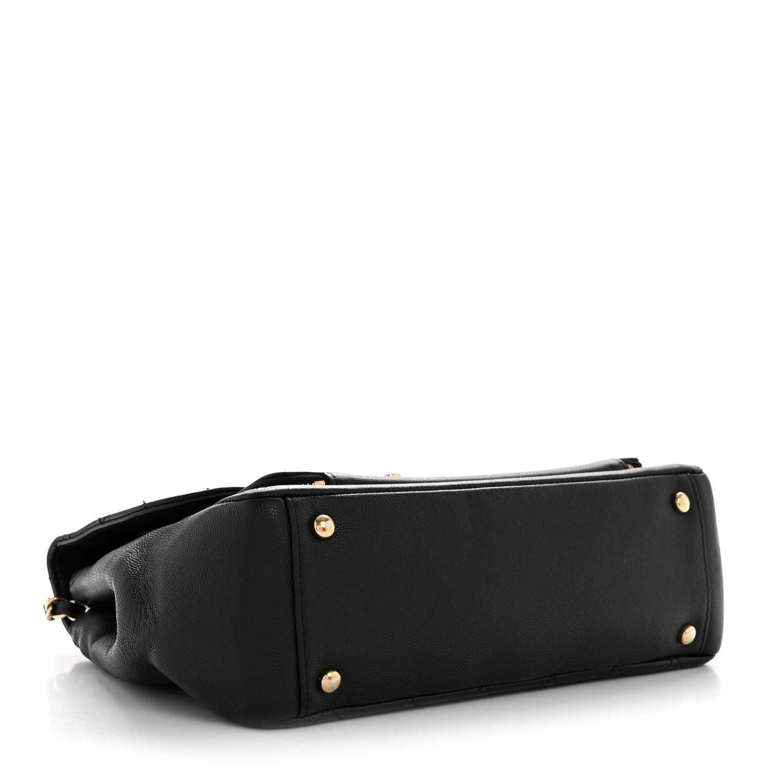 Caviar Quilted Large Business Affinity Flap Black
