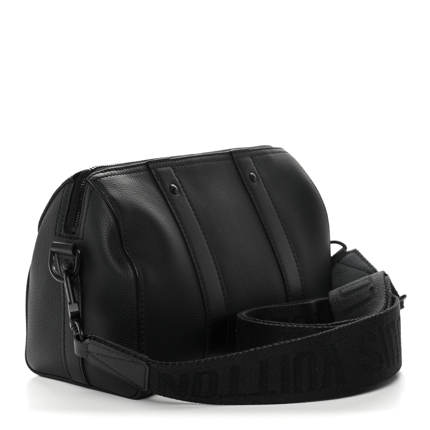 Grained Calfskin Aerogram City Keepall Black