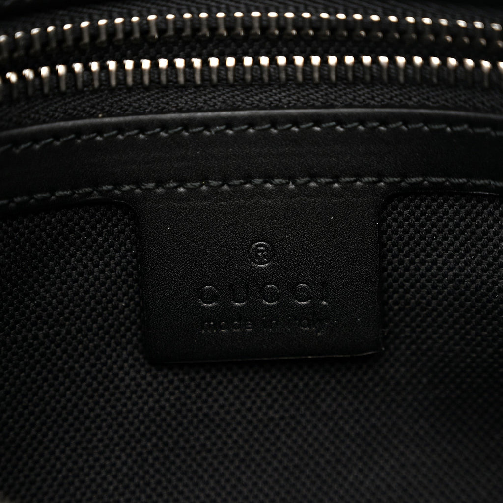 Soft GG Supreme Monogram Web Belt Bag Black Grey