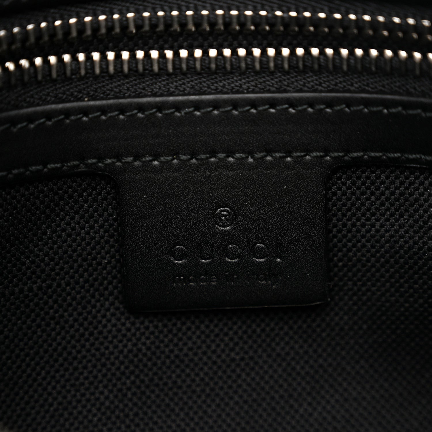 Soft GG Supreme Monogram Web Belt Bag Black Grey