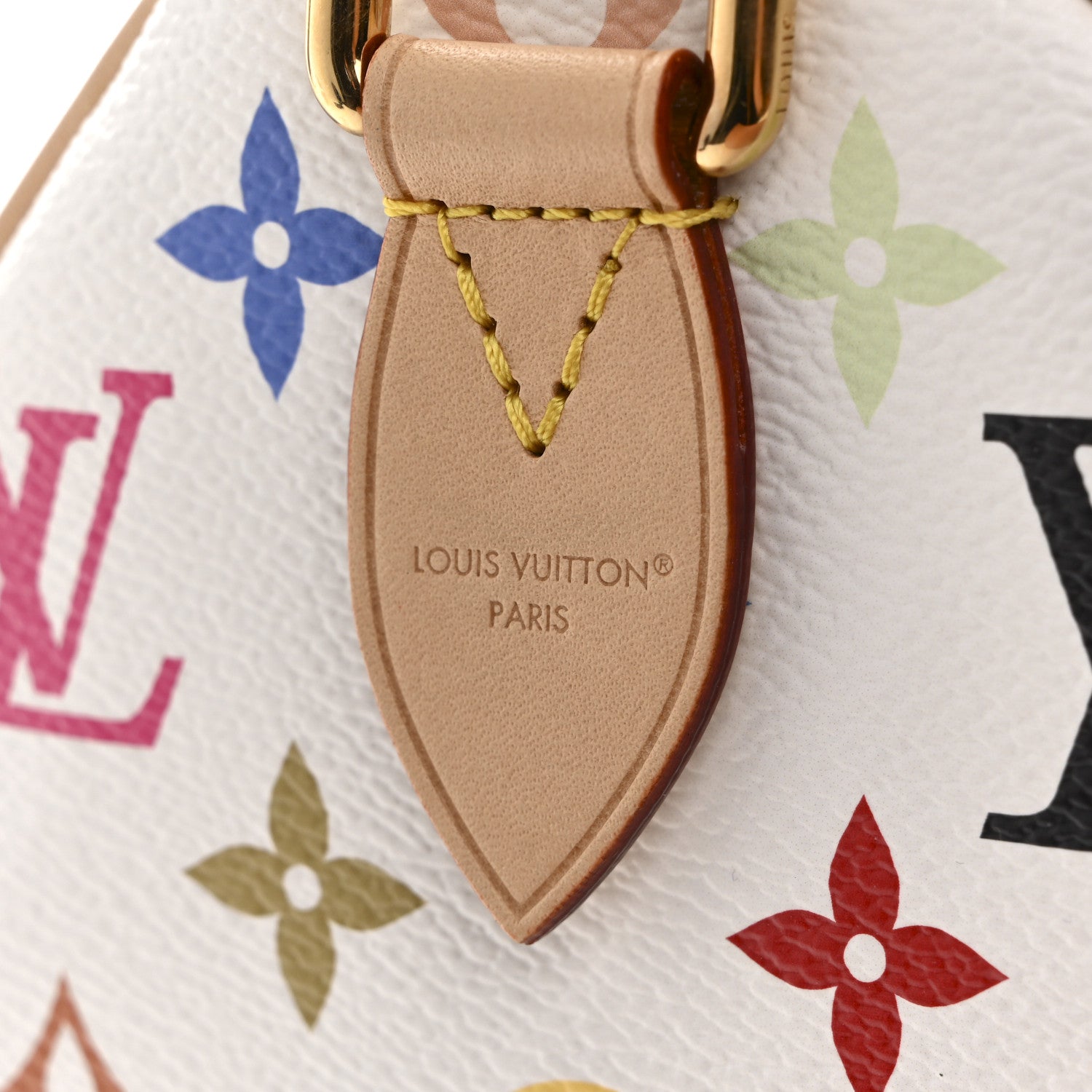 LV X TM Monogram Multicolor Speedy Bandouliere 25 White
